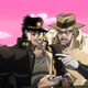 Joseph Joestar berates Jotaro Kujo for his subpar gaming skills.